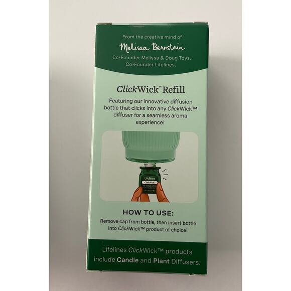 Lifelines ClickWick Refill in Fir Needle & Pine essential oil blend fragrance. - Picture 3 of 4